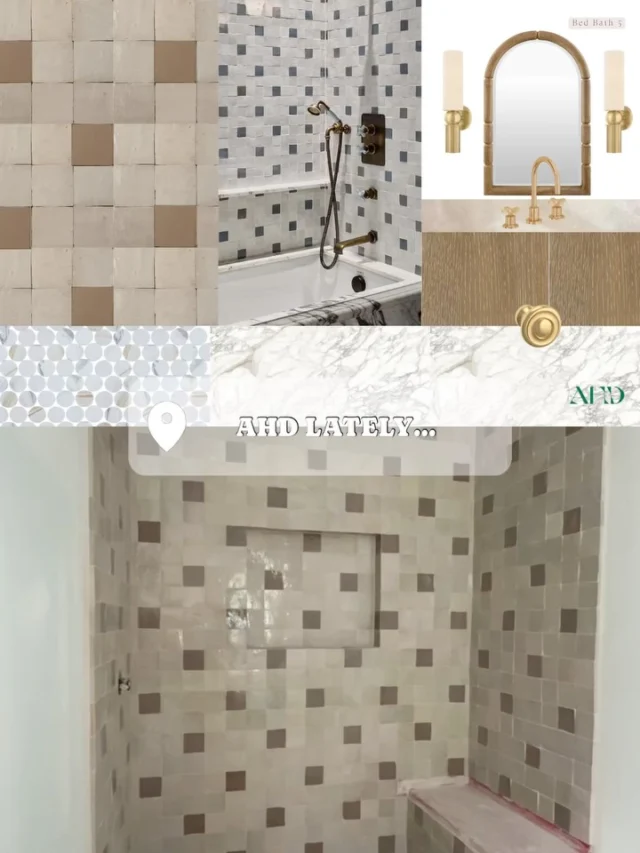 So much tile play in this house, not a basic bathroom in sight 👏🏻

Zellige dreams 

Walls will be the main character 

Giving spa vibes🧖‍♀️

What did I say about tile?!