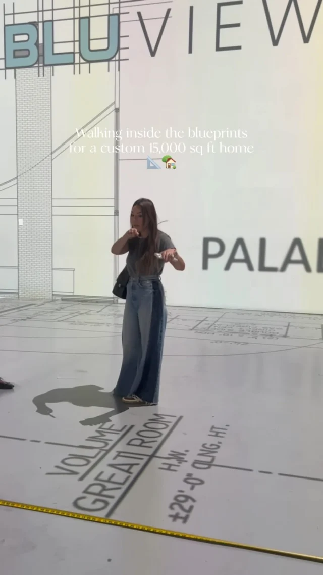 What I mean when I say we don’t do basic👏🏼 A 15,000 sq ft custom build calls for a blueprint walk-through just as grand. So excited for this beauty to come to life and take you all along on the design journey. 

Questions about our experience at @thebluview_experience ?!👇🏼